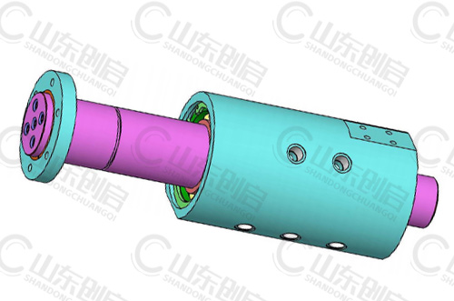 Y5X6A型五通路液壓旋轉接頭三維立體圖